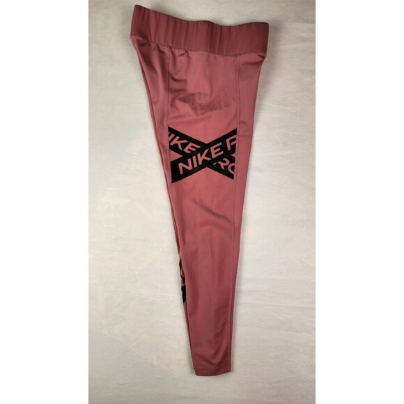 Nike Women's Crop Leggings One Desert Berry/Pink Foam Graphic 7/8 Size Medium - Picture 5 of 10